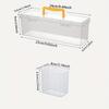 7pcs Multi-functional household hardware tool box, transparent portable tool storage box, wrench and screw parts organizing box