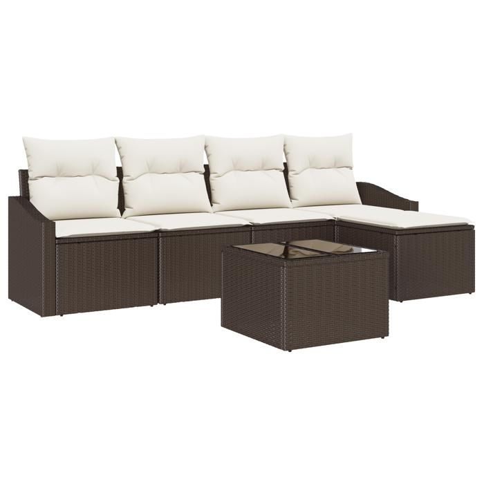 VidaXL Ensemble de salle à manger de jardin 5 pièces avec coussins en poly rattan gris 3355357