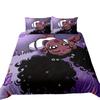Chic Black Girl Illustration 3pc Soft Bedding Set - Hypoallergenic Duvet Cover & 2 Pillowcases For Cozy Bedroom Ambiance