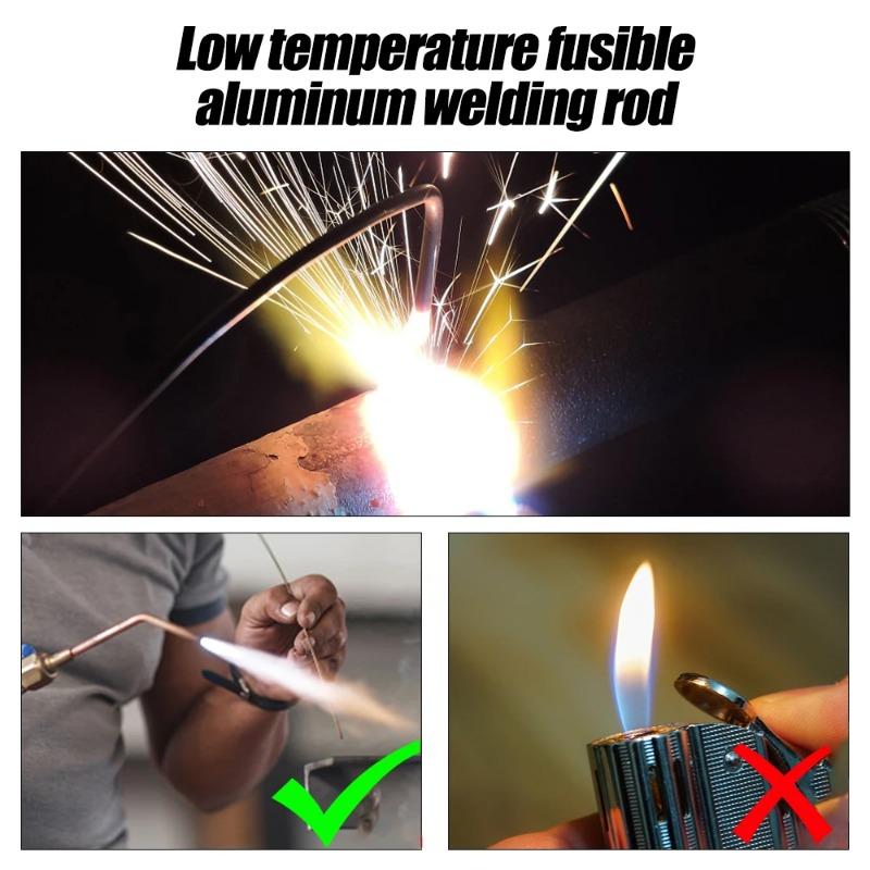 Pręt spawalniczy 1,6/2,0 mm do łatwego topienia w niskiej temperaturze Uniwersalny drut rdzeniowy ze stali nierdzewnej z aluminium Pręt spawalniczy bez proszku lutowniczego