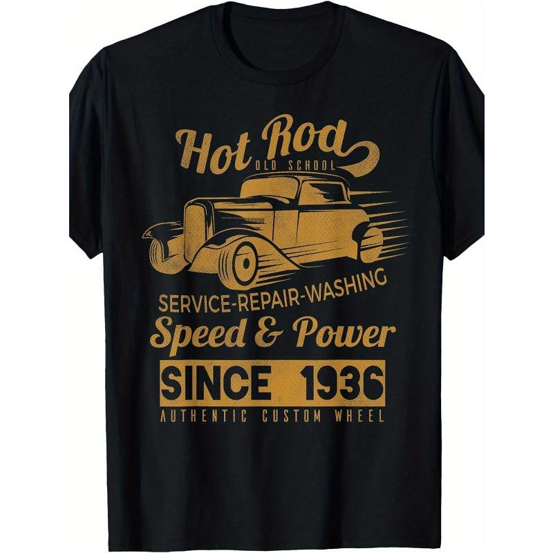 Unisexs And Unisexs Hot Bar Racing Tshirt Retro Old School Hot Bar Design 100 Soft And Breathable Short Sleeve Tshirt