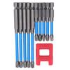 10Pcs Screwdriver Bit Alloy Steel High Magnetic Hex Shank Screwdriver Insert Drill Bit Tool Set
