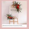 Outdoor Floral Welcome Sign for Weddings and Events – Decorative Door and Venue Ornament with Elegant Flower Design