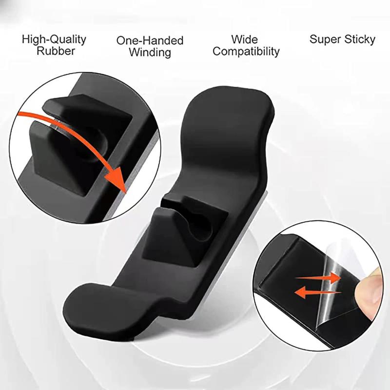 5Pcs Cable Winder Multi-purpose Anti-winding Mini Kitchen Appliance Power Cord Management Holder For Home