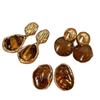 Retro coffee color Maillard earrings women's caramel color new popular earrings temperament earrings