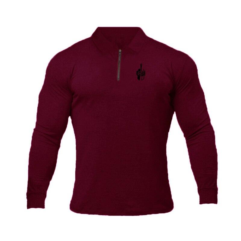 Muscleguys New Arrivals Business Casual High-quality Tops Men's Spring and Autumn Lapel Polo Shirt In Stock Available
