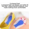Heel Cup Silicone Insole Shoe Inserts Pad Shock Absorption Elastic Sport Shoe Cushion