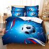 Football Bedding Set Competitive Sports Boy Duvet Cover Set King Quilt Cover Youth Children's Double Duvet Cover Bedding Set