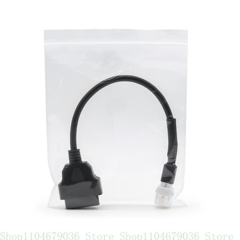 OBD2 Cable Connector Scanner for Motorcycle 4 Pin Full Diagnostic Adapter Connector Cable Scan Tool
