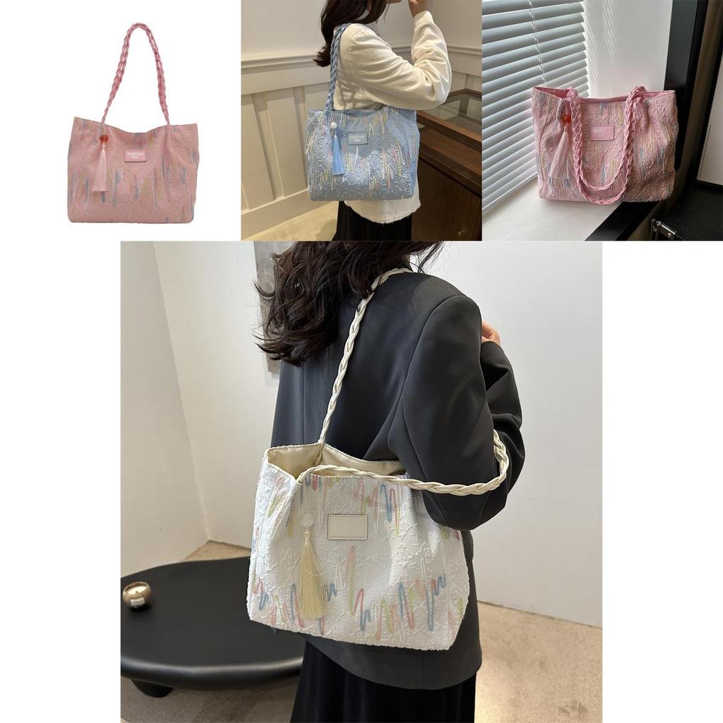 2024 Summer New Fashionable Shoulder Tote Bag Stylish Casual Large Capacity Women