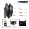 Replacement Parts 12V 20A/24V 10A Round Rocker Toggle 3 Pin SPST LED Indicator Switch ON/OFF Switch for Car Boat Truck
