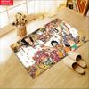Anime Pirate Crew Treasure Doormat, Cartoon Character Non-slip Floor Mat, Decorative Entrance Rug for Home Living Room Bedroom