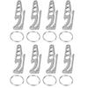 Stainless Steel Pocket Key Clip Bottle Opener Hex Wrench Multifunctional Tool for Outdoors