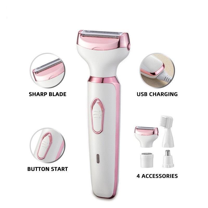 Women's Electric All-in-One Trimmer & Shaver for Underarm and Bikini Care