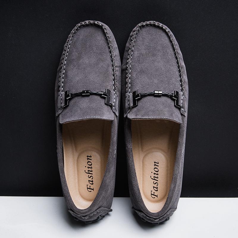 Genuine Leather Fashion Loafers Men Classic Business Flats Driving Shoes Man Vintage Designer Slip On Office Casual Men's Shoes