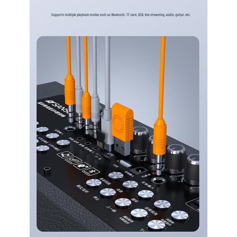 SANSUI G10 High-Power Outdoor Bluetooth KTV Speaker with Dual Mics