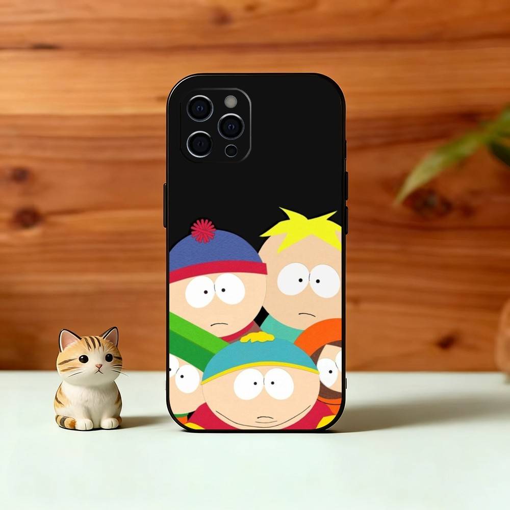 Animierter Humor S-South Park Handyhülle Silikon Weich Für IPhone 17 16 15 14 13 12 11 X XR Plus Pro Max Plus