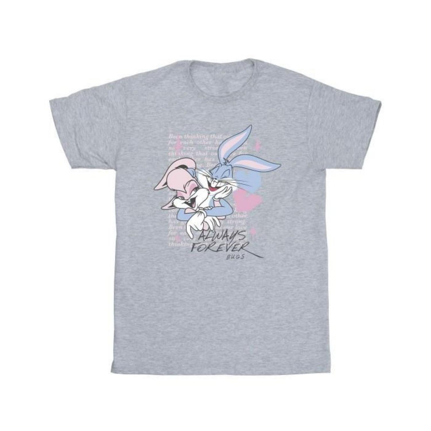 Looney Tunes Boys Always Forever Bugs Bunny & Lola Bunny T-Shirt S