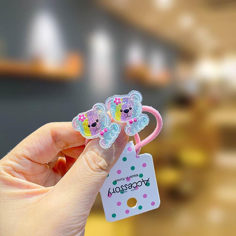 Kinder Pailletten Floral Elastische Haarbänder Gummiband Haargummi Prinzessin Kawaii Haarseil Kopfbedeckung Mädchen Kinder Haarschmuck