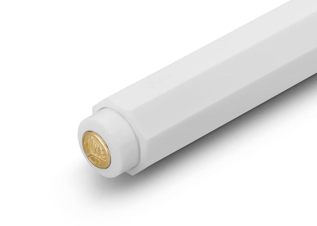 Kaweco Classic Sport Ballpoint White Genuine Product Pen, Oil-Based, (CSBP-WH),
