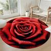 Flower Round Floor Rug Design for Dormitory Entryway Playrooms Bedrooms Anti-slip Round Rug Office Home Decor Perfect Birthday Christmas Gift Idea