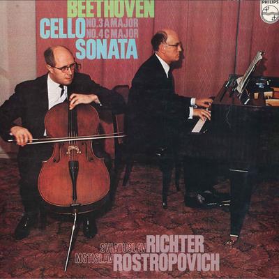 LP Record SVIATOSLAV RICHTER, MSTISLAV ROSTRO - Beethoven Cello No.3 A Major, Op.69 X5537 PHILIPS 1974 Japan Classical Used
