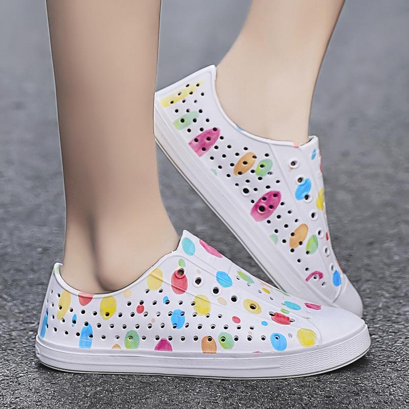 WNC native Lochschuhe Paar Sommer neue Graffiti atmungsaktiv wasserdicht Herren- und Damen-Freizeitstrand-Sandalen Spot