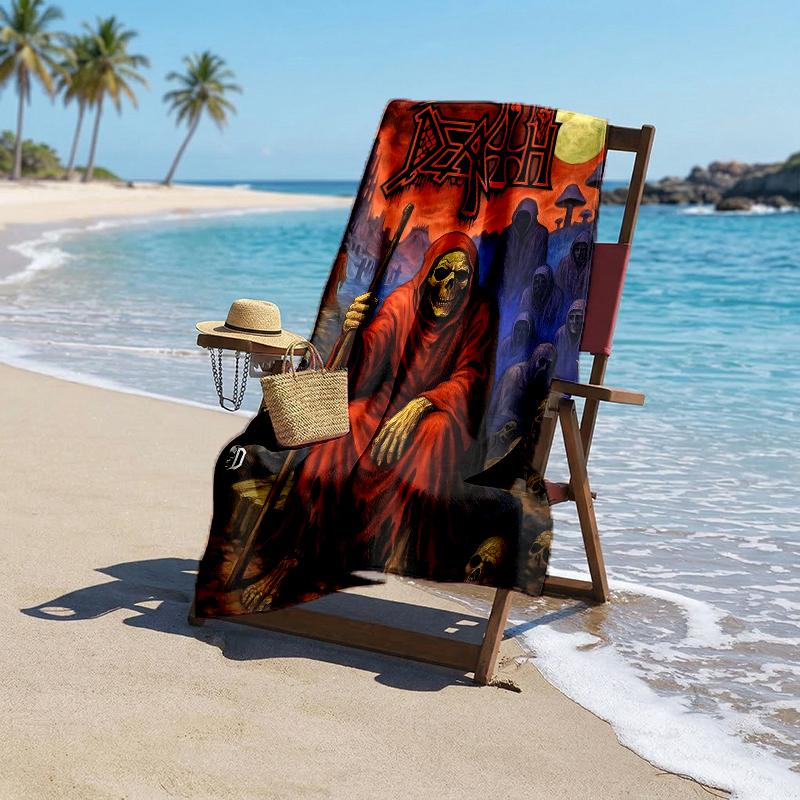 Death Fashion Beach Towel: Ideal for Summer Adventures Soft, absorbent and quick drying suitable for swimming and bathing