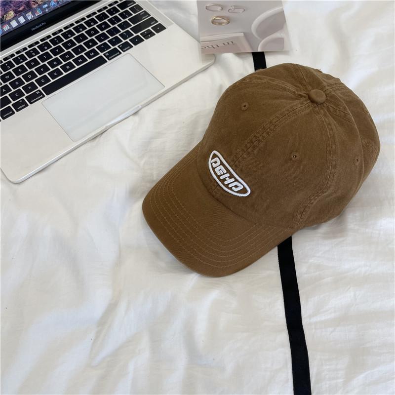 High Quality Hat Washed Cotton Cap Men and Women Couples Versatile Spring and Summer Letter Embroidery Soft Top Baseball Cap