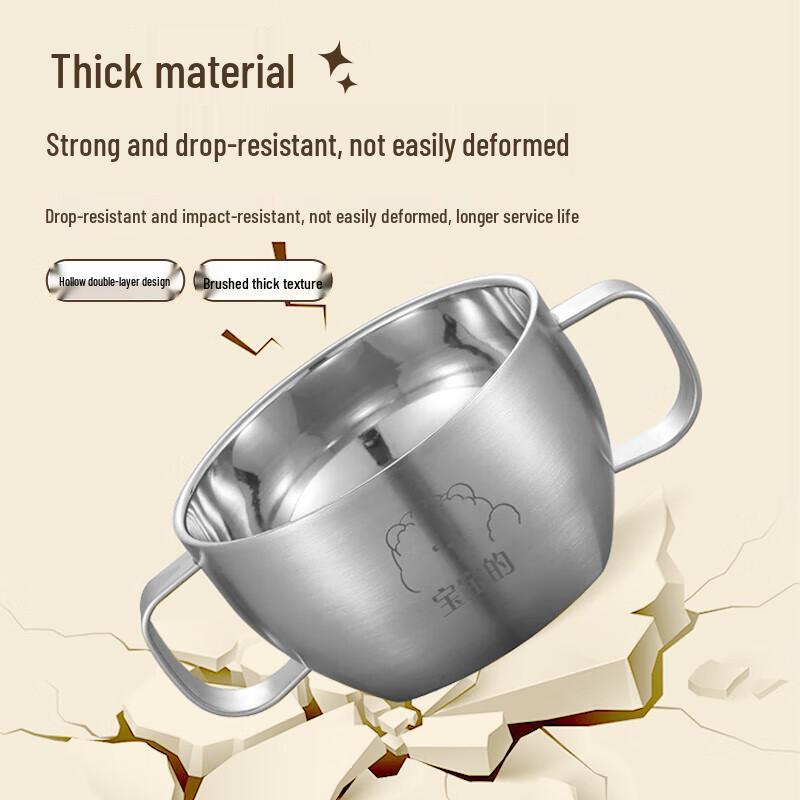 Licheers 316 Stainless Steel Baby Food Bowl Set