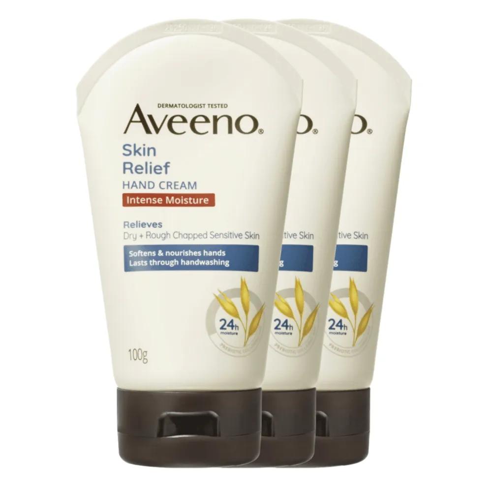 Aveeno Skin Relief Unscented Hand Cream 100g (3 pieces)