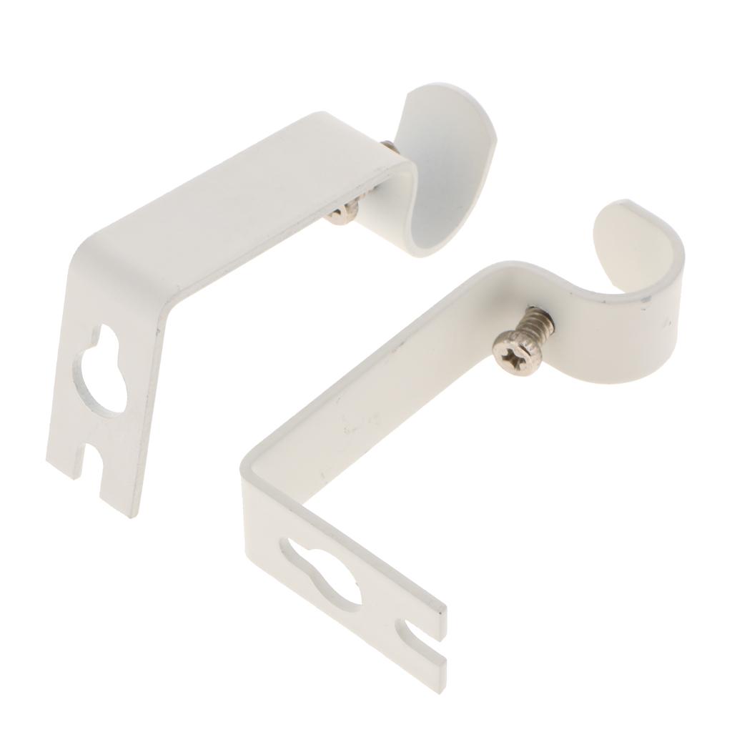2 adjustable wall holder wall bracket for curtain rods / curtain rods