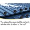Roof Snow Guard Metal Roof Snow Guard Plastic Ice Guard Prevent Snow Accumulation On Roof Metal Roof Snow Cover 114.8*61.8mm