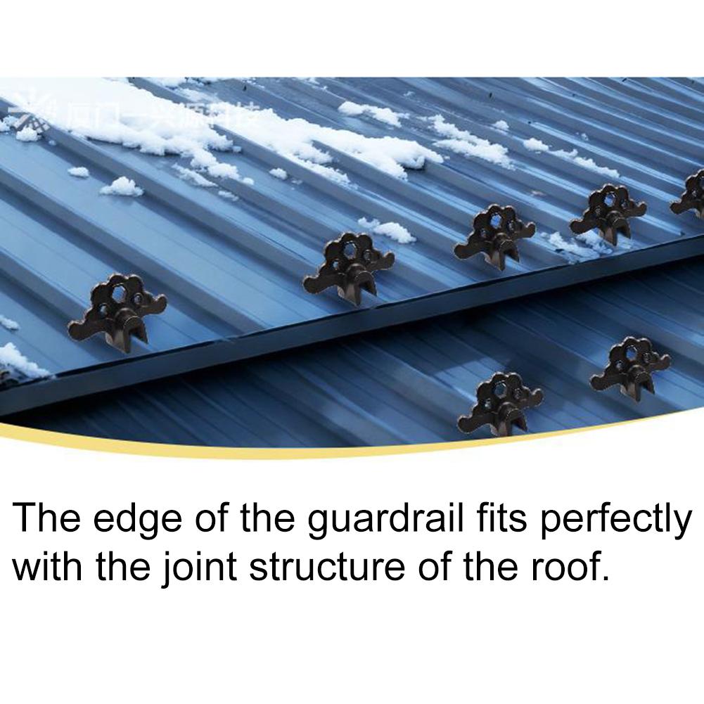 Roof Snow Guard Metal Roof Snow Guard Plastic Ice Guard Prevent Snow Accumulation On Roof Metal Roof Snow Cover 114.8*61.8mm