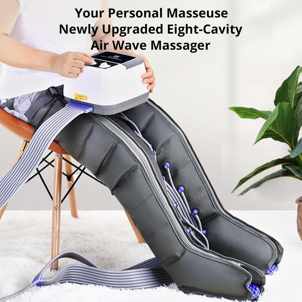 8-Cavity Electric Airbag Pressure Massager Wraps Arm Waist Leg Foot Massage Promote Blood Circulation Kneading Instrument