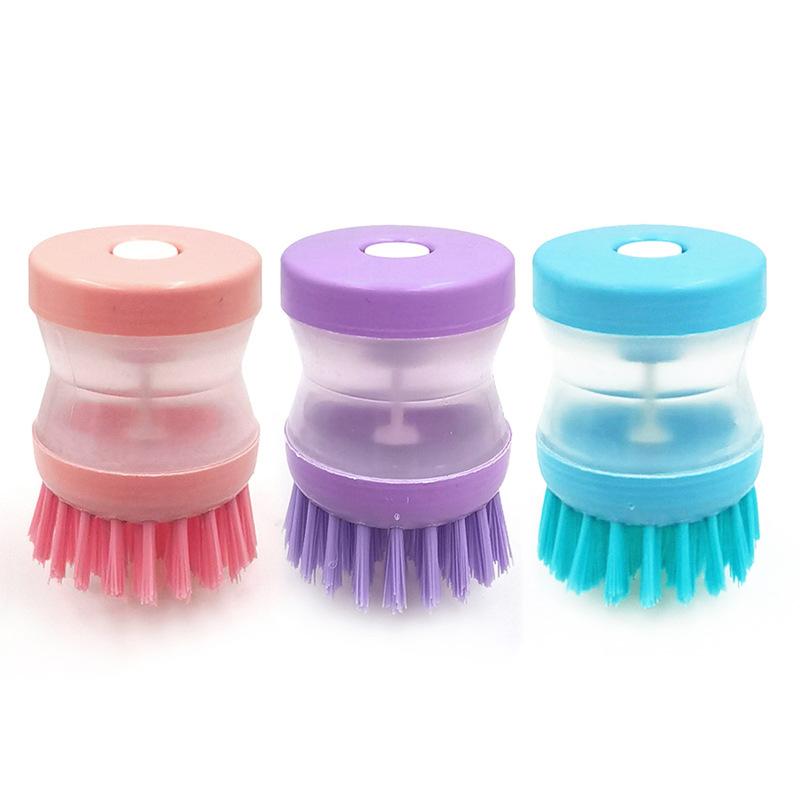 Küchenspülbürste, automatische hydraulische Topfbürste mit Druckfunktion plus Flüssigkeitsbürste, Dekontaminationsreinigungsbürste Schüssel plus Spülmittelbürste