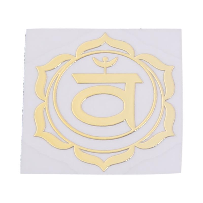 7 Pcs Sacred Geometry Metal Stickers Delicate Flower of Life Chakras Stickers Pyramid Meditation Art Resin Filler Supply