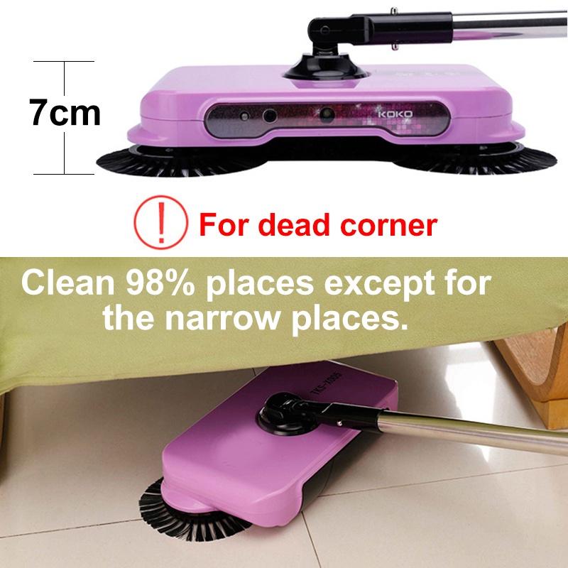 Domácí úklid Ruční tlačný automatický zametačový kartáč včetně kartáče a lopatky a koše na odpadky Čistič bez elektřiny 2v1