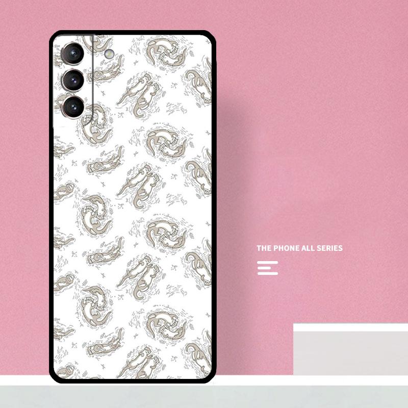 Sea Otter Pattern Phone Case For Samsung Galaxy S26 S23 Ultra S20 S21 S22 S24 S25 Plus S10 S25 FE Cover Coque