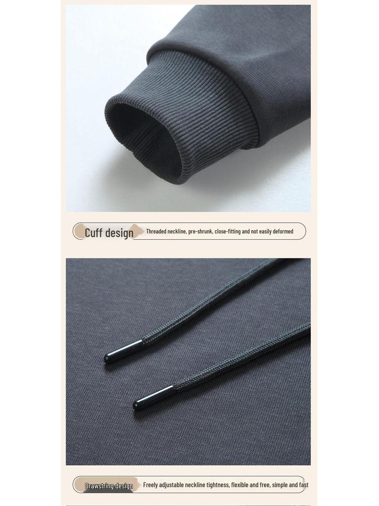 Men's Woodpecker Thickened Velvet Cardigan Hoodie - Loose Fit, Casual Couple Jacket for Spring, Autumn, Winter, Plus Sizes Available.