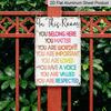 2D Flat Inspirational Rainbow Metal Sign "You Belong Here" - Vintage-Style 12X8 Inch Multicolor Aluminium Wall Art Featuring Positive Affirmations