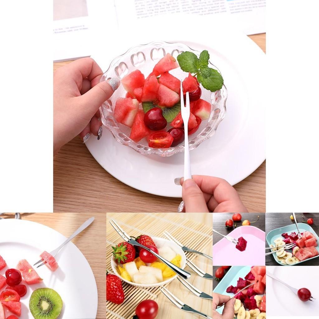 Stainless Steel West Tableware Fruit Forks Elegant Small Sized Snack Cake Dessert Utensils