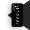 Hülle Mond Cartoon Himmel Astronaut Sterne für Samsung Galaxy S22 S21 S20 Fe Ultra S9 Plus + A13 A22 M21 M31 M55 M15 Handyhülle
