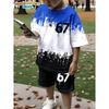 Lustiges Sechs Sieben Farbverlauf 67 Nummer Druck Kinder Kurzarm Anzug Kinderkleidung T-Shirt + Shorts 2er Sport Set Jungen Kleidung