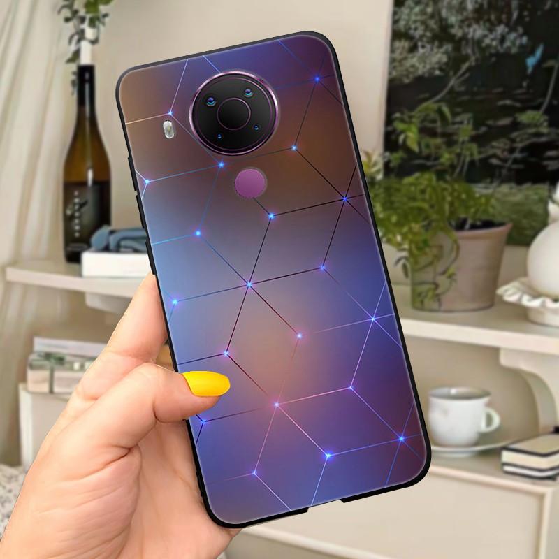 For Nokia 5.4 Case Soft Black Silicone Phone Back Cover For Nokia 5.4 Case Nokia5.4 TA-1333 TA-1340 TA-1337 TA-1328 TA-1325 Cat