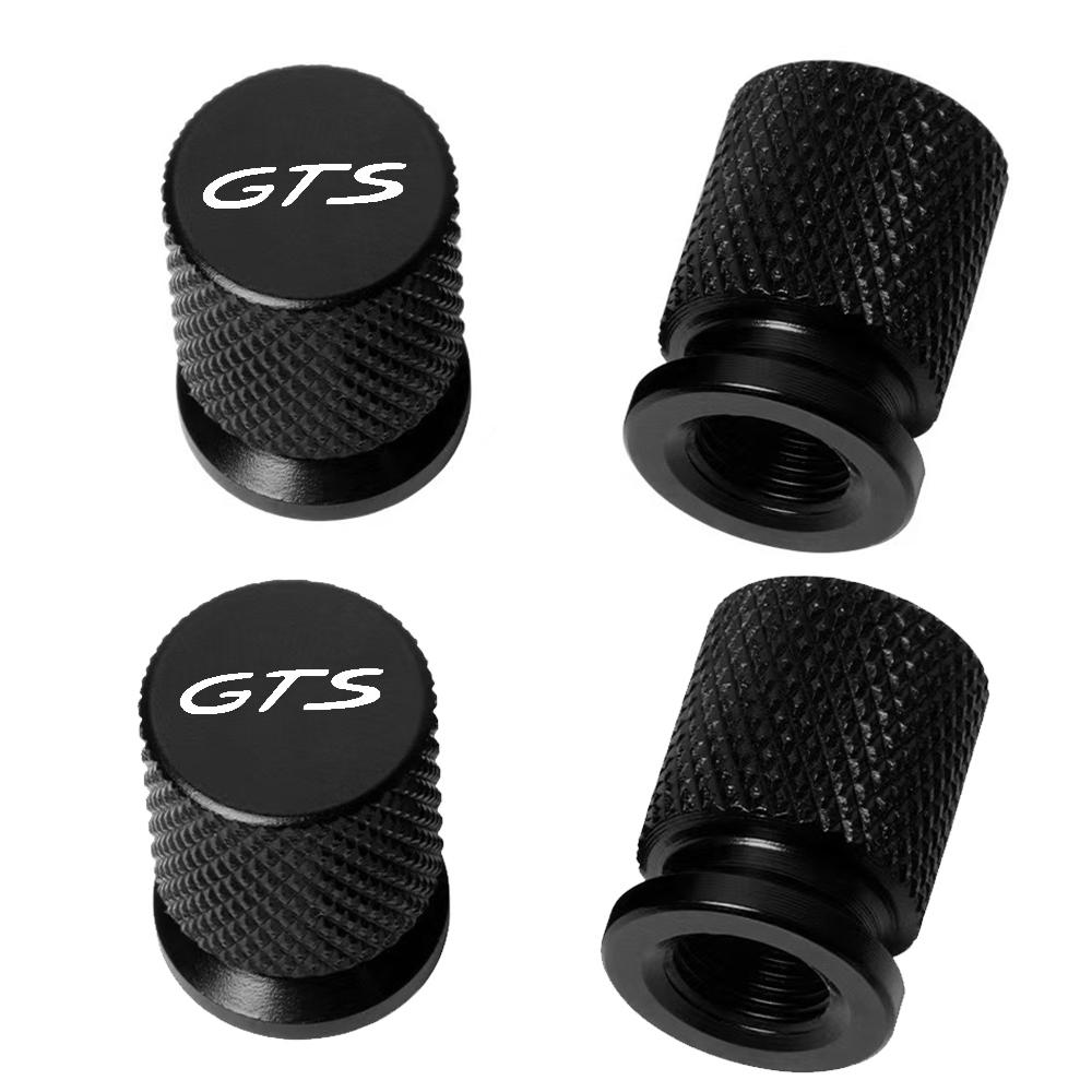 

Car Wheel Tire Valve Caps Tyre Rim Stem Covers Waterproof For Porsche GTS Cayenne Cayman Panamera Macan 911 718 928 901 930 чорний