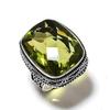 Peridot Handmade 925 Sterling Silver Jewelry Ring Size 9 Q0M48
