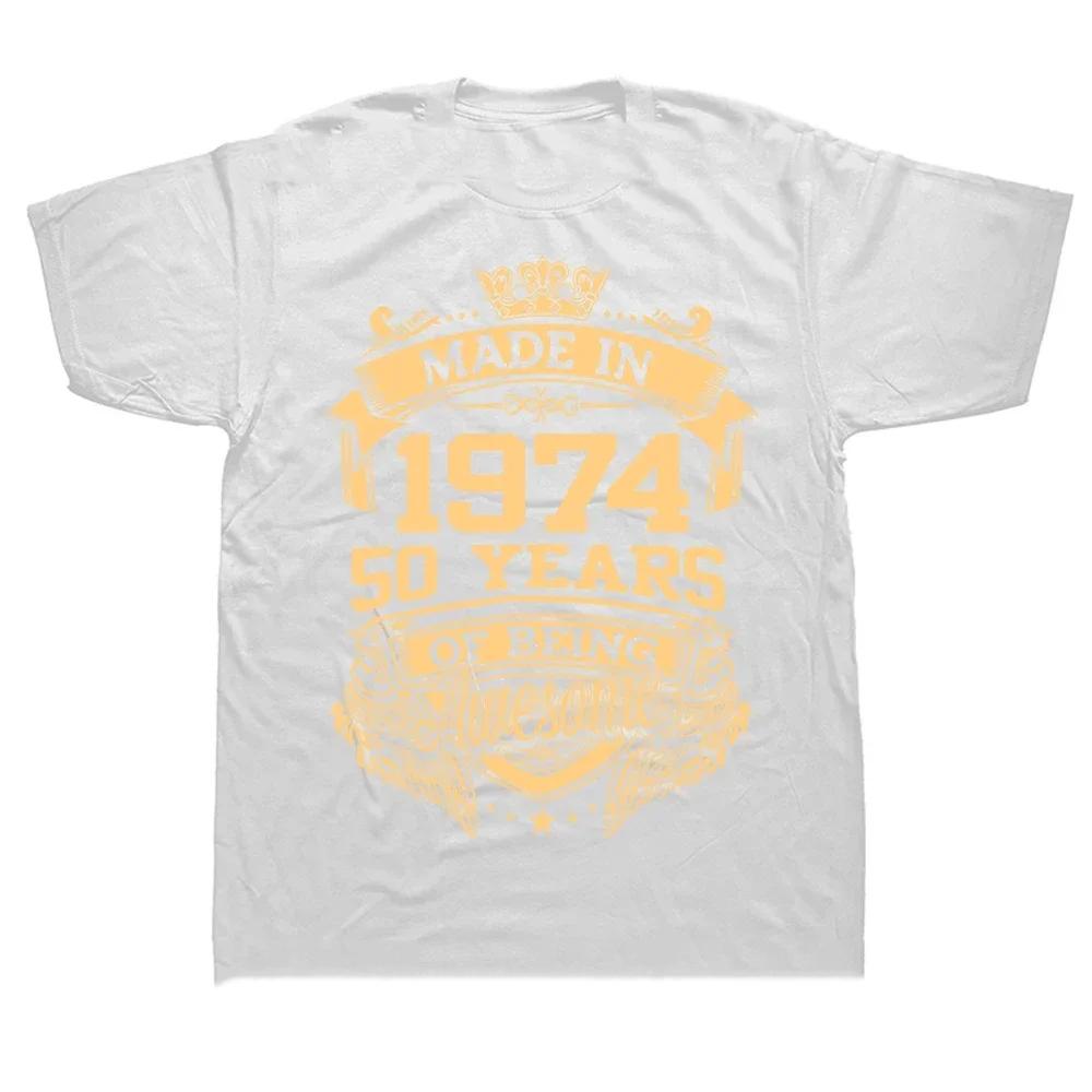 50 let Starý Vintage 1974 50. Narozeniny Dámské Tričko Manželka Manžel Dárky k Narozeninám Nápisy Citát Grafické Topíky Streetwear 61408