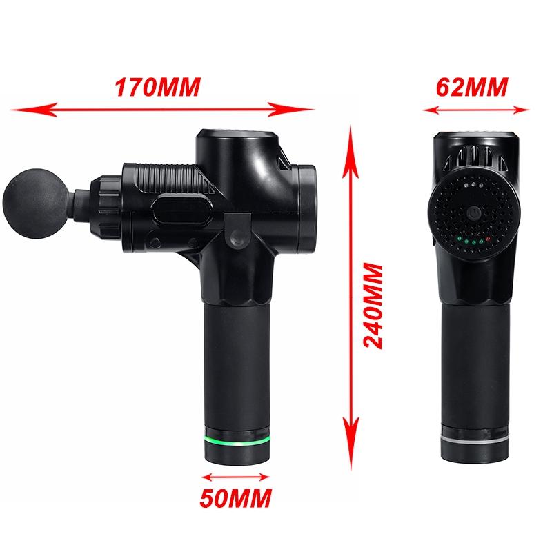 4 Heads High Frequency Vibrating Electronic Therapy Body Massage Guns Massage Guns Set Body Relaxing Guns Pain Relief 110-240V