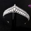 Fashion Rhinestone Pearls Crown Headband Gorgeous Tiaras And Crowns Wedding Head Ornaments Bridal Hair Jewelry Accessories